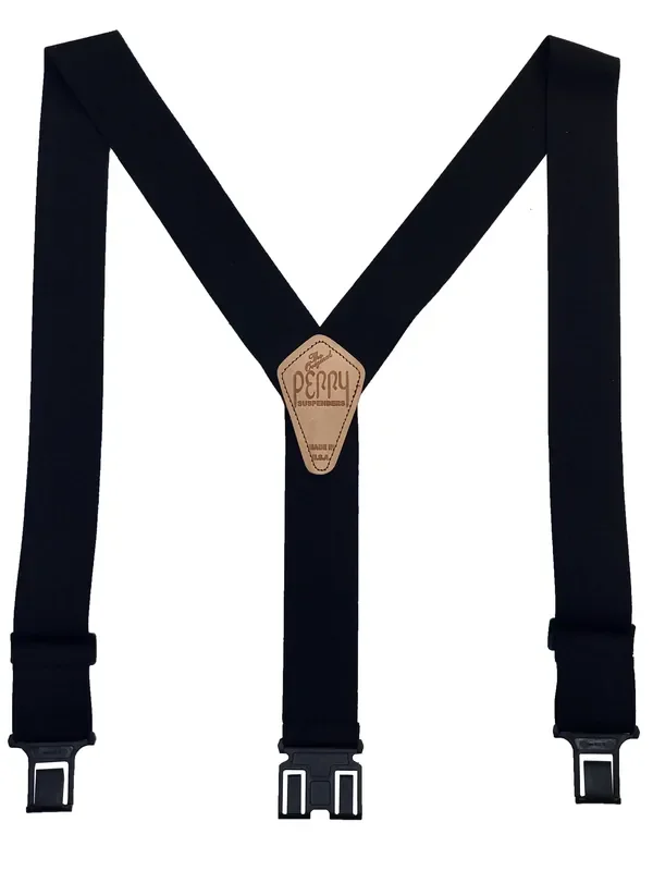 Perry Clip On Suspenders – Black