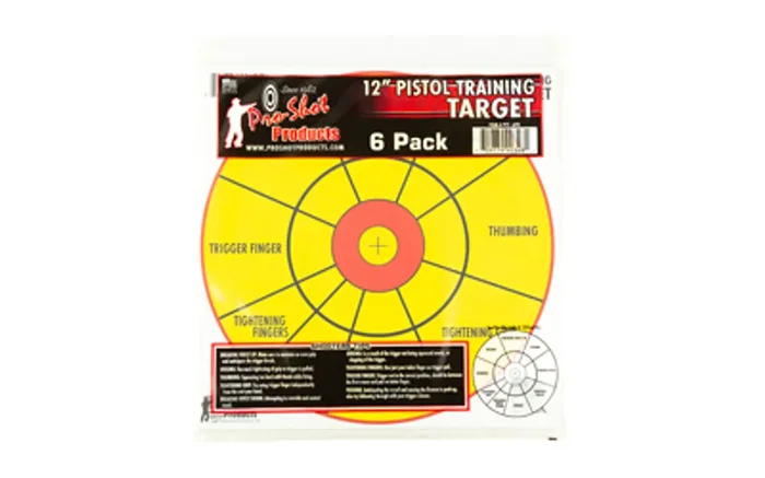 Pro-Shot Products – Proshot 12″ Bullseye Pistol Trng 6pk – PROSH