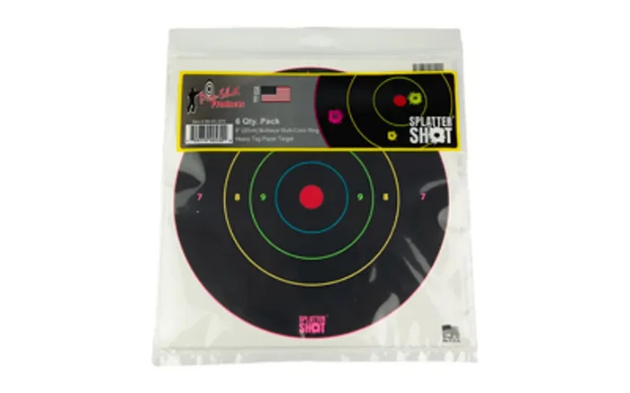 Pro-Shot Products – Proshot 8″ Multi Clr Bullseye 6pk – PROSH