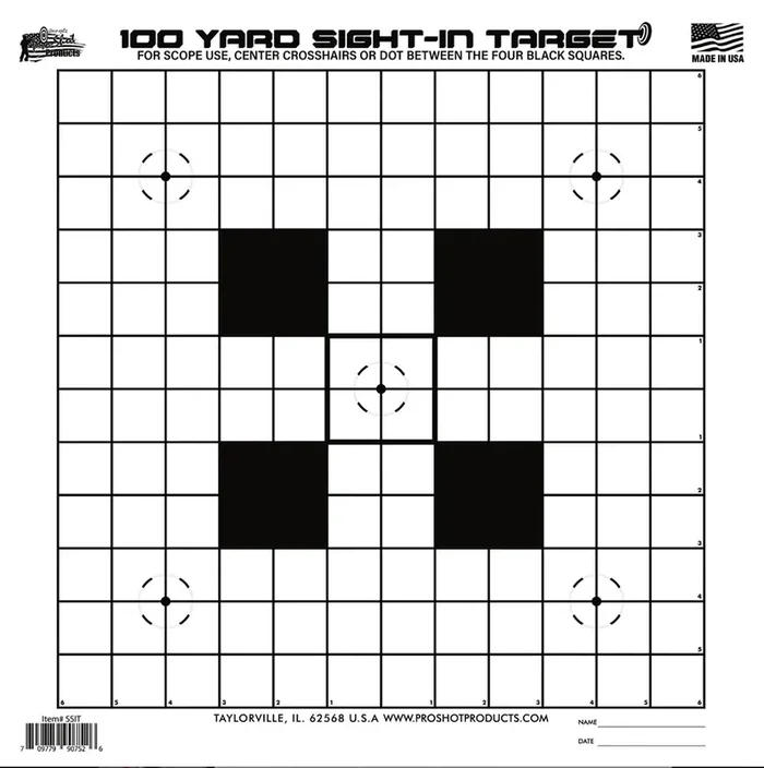 Proshot Ssit12pk Sightin Hanging Heavy Paper 100yds 14 X 14 Blackwhite 12 Pack – SSIT12PK