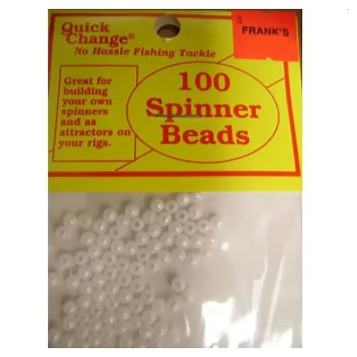 Quick Change Spinner Beads – 4MM – 100 Pack – Pearl