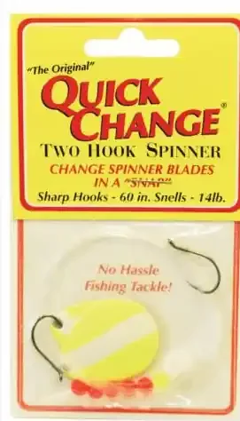 Quick Change Two-Hook Spinner Rig – 4 – Blk/Chart