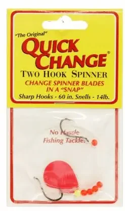 Quick Change Two-Hook Spinner Rig – 4 – Pink