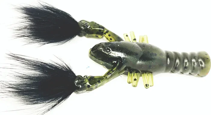 Rabid Baits – Rabid Craw – 3in 4pk Green Pump/black –