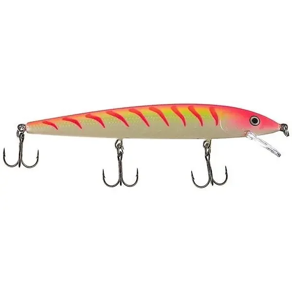 Rapala Husky Jerk – 14 – 1/2 oz. – Pink Tiger UV