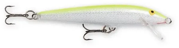 Rapala Original Floating 3 – 1/16 oz. – Silver Fluorescent Chartreuse