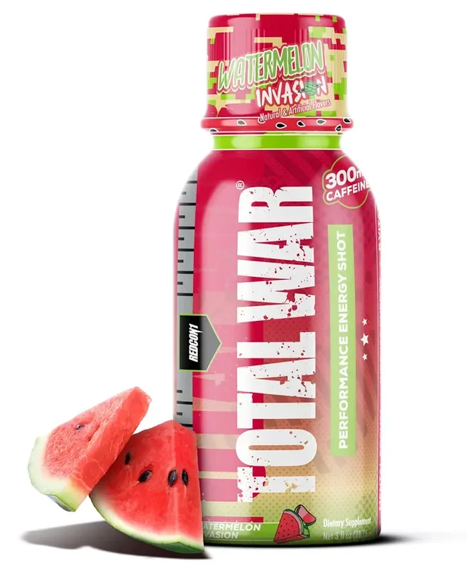 Redcon1 Rc1twswi Total War Energy Shots Watermelon Invasion 12 Pack
