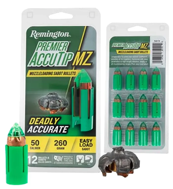 Remington Ammunition R20179 Premier Accutip 50cal 260gr Sabot Slug 12 Per Box12 Case – R20179
