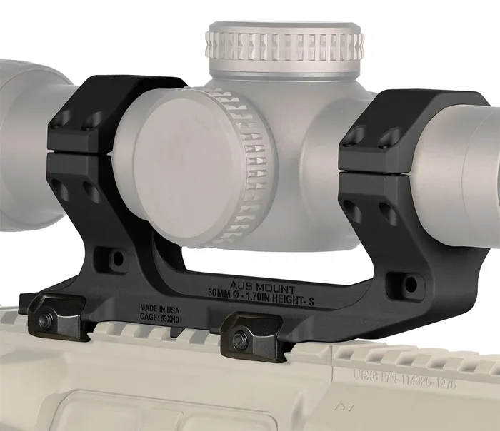 Reptilia Llc 100238 Aus Optic Mount Black 7075t6 Aluminum 30mm Tube Milspec 1913 Picatinny Rail Mount – 100238