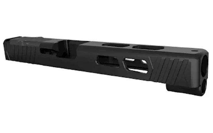Rival Arms Match Grade Upgrade Slide For Glock 34 Gen 3 RMR Cut Ready Front and Rear Serrations Satin Black Quench-Polish-Quench (QPQ) Finish RA-RA10G702A