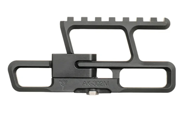 RS Regulate Rear Biased Lower Modular Side Mount Fits AKM Type Rifles Matte Finish Black Not Compatible with Folding Stocks AK-302M