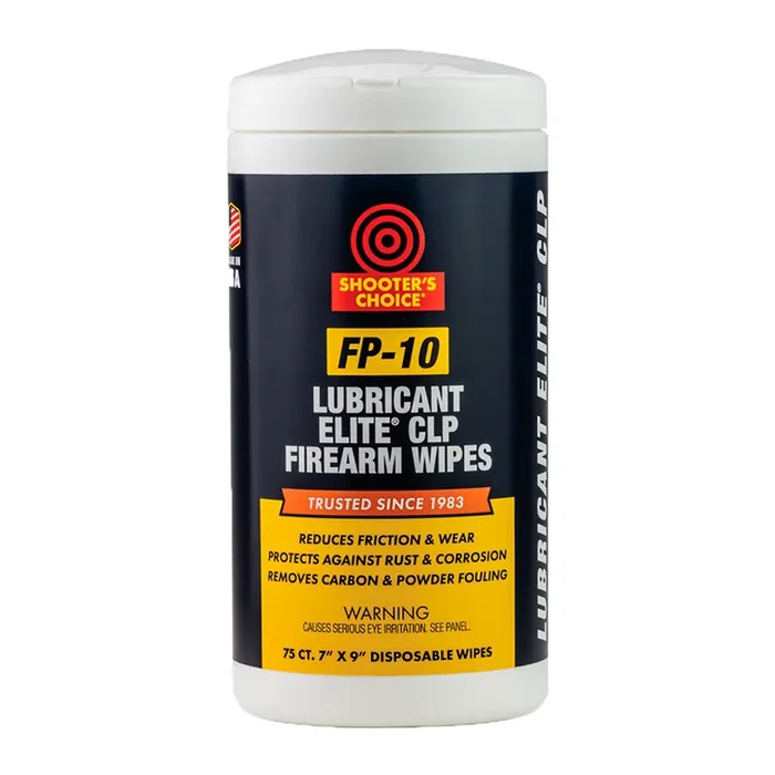 Shooters Choice FP-10 Elite CLP Wipes Lubricant & CLP Wipes – SHF-75C-FP10