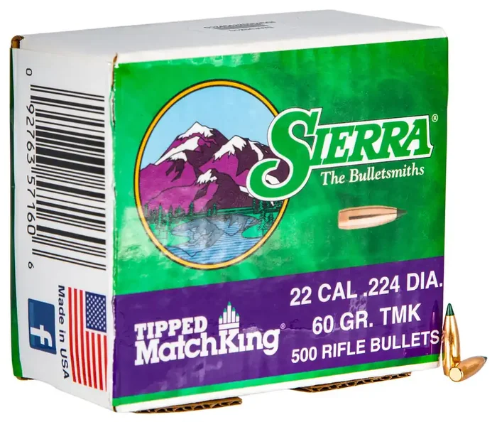 Sierra 7160c Tipped Matchking 22cal 60gr Tipped Matchking 500box – 7160C