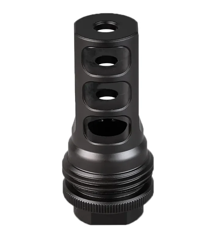 Silencerco Ac2631 Asr Muzzle Brake Black Nitride 34×24 Threads 458 Cal