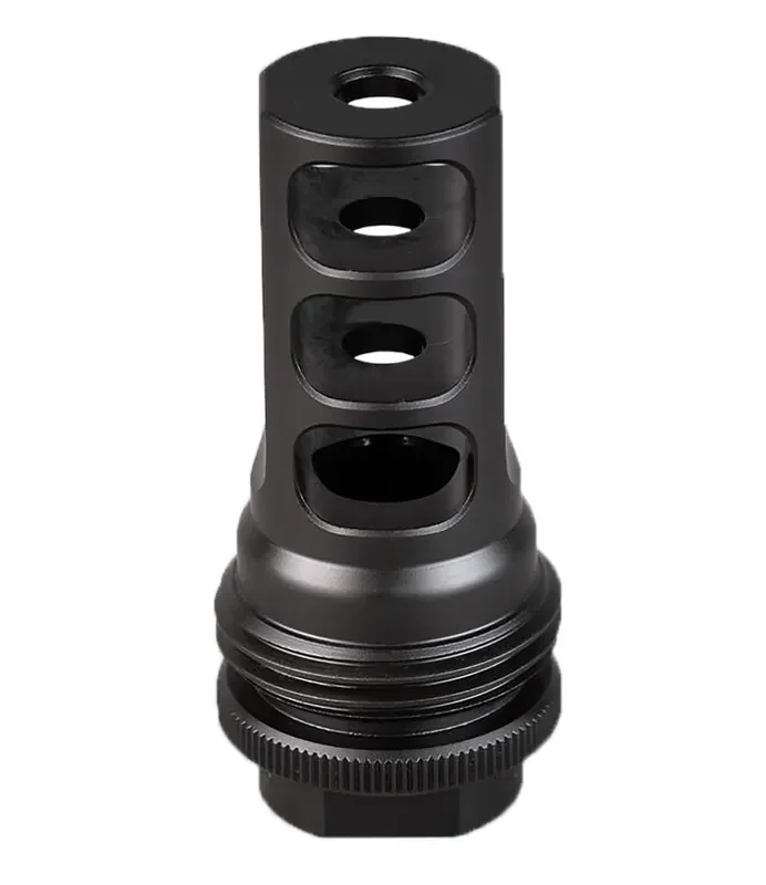 Silencerco Ac4766 Asr Muzzle Brake Black Nitride 916×24 Rh Threads 30 Cal