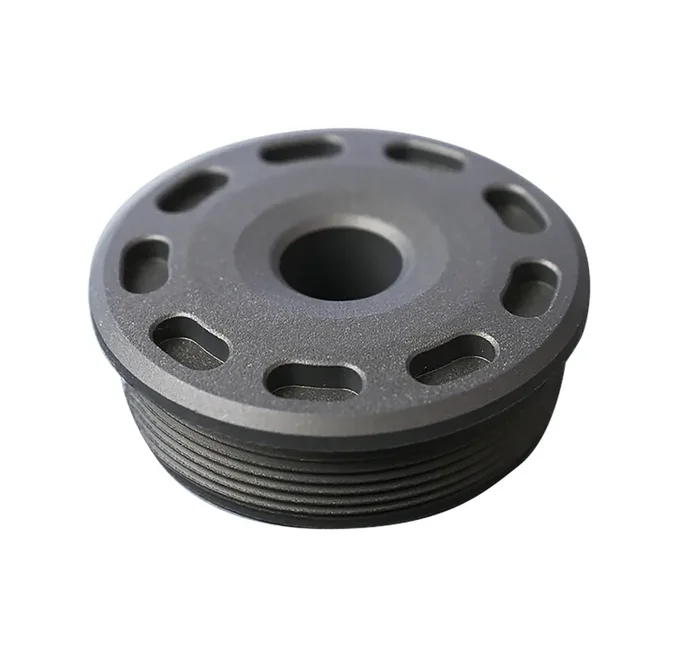 Silencerco Ac5390 Bravo Front Cap 30 Cal Fits Titanium Matte Black
