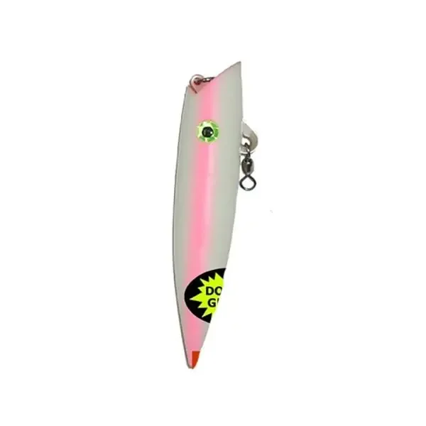 Silver Horde Ace Hi Rattle Plug – 5″ – Double Glow/Pink Pearl