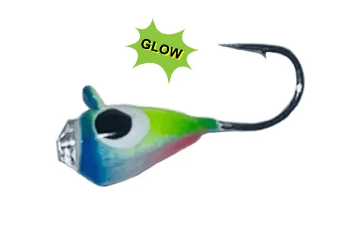 Skandia Diamond Tip Tungsten Jig – 12 – Clown Glow