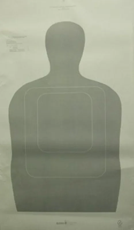Speedwell US Customs Target – Police Silhouette NRA Instructor Course – 25 yd. 100/Pack – TQ 15