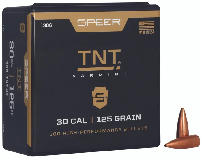 Speer 1986 Tnt 30cal 125gr Jacketed Hollow Point 100 Per Box5 Case – 1986