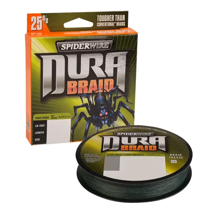 SpiderWire DuraBraid Braid Fishing Line – Moss Green – 20 LB. (150 YDS.)