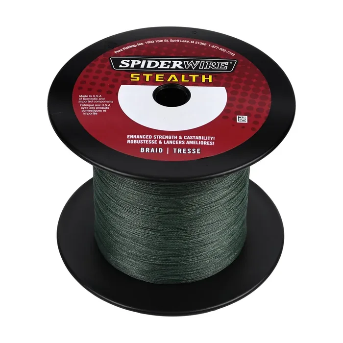 SpiderWire Stealth Braided Superline – Moss Green – 50 LB. (3,000 YDS.)