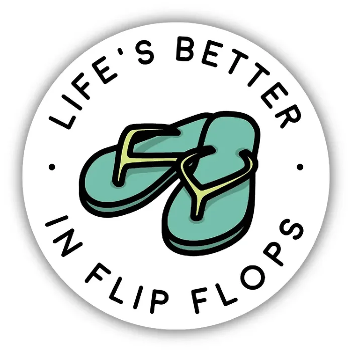 Stickers Northwest Better in Flip Flops Sticker