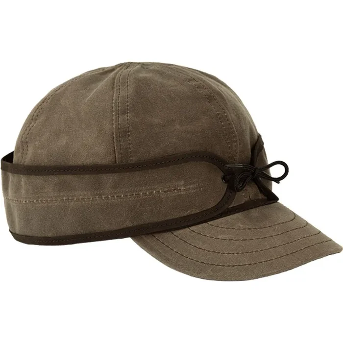 Stormy Kromer The Insulated Waxed Cotton Cap – Dark Oak – 7 7/8