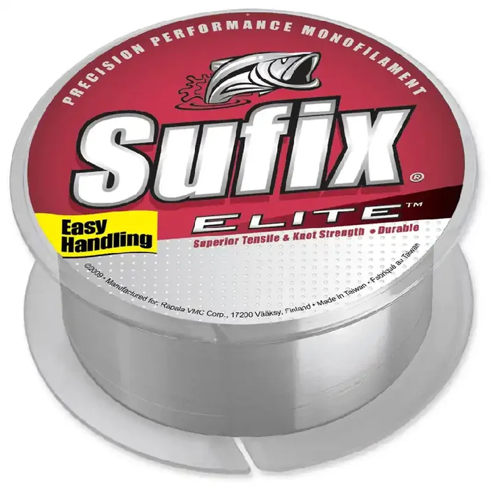 Sufix Elite Monofilament – 8 LB. Clear – 330 YDS.