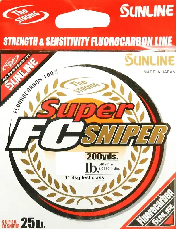 Sunline Super FC Fluorocarbon Sniper – Natural Clear – 8 LB. (200 YDS.)