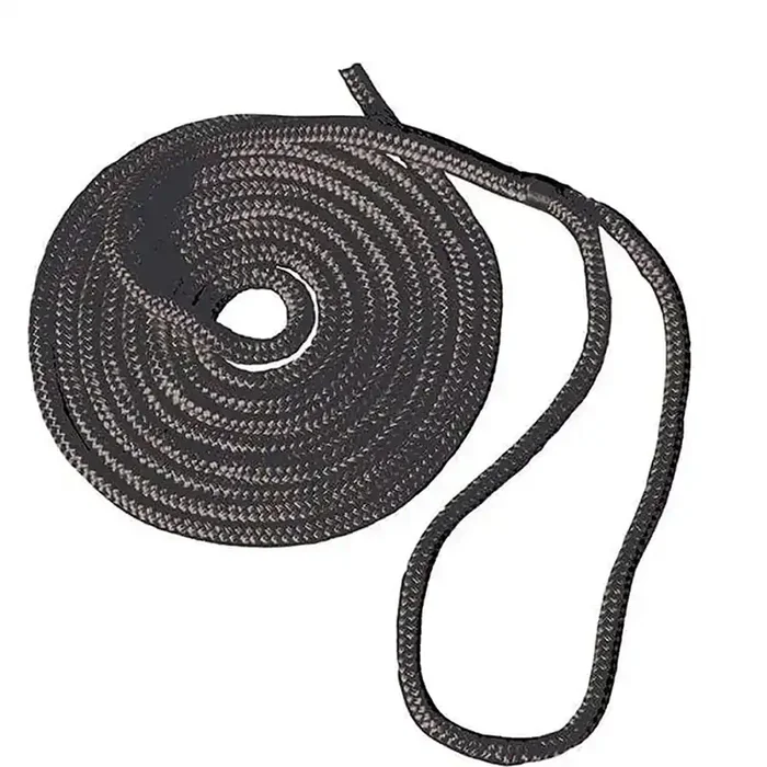 T&H Marine – Nylon Braid Dock Line – 3/8in X 25ft Black – BE-CO-52873-DP