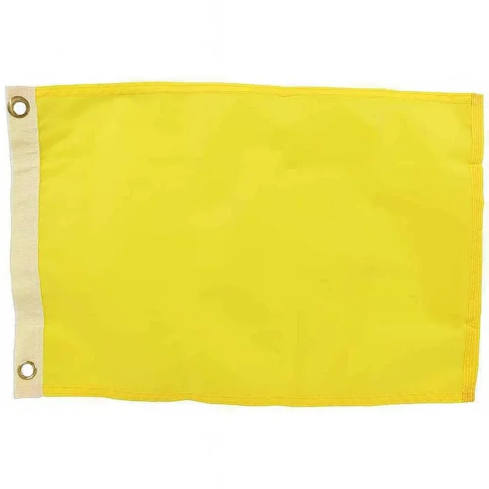 Taylor Made Quarantine Flag Yellow 12×18