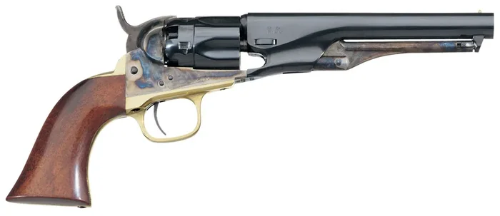 Taylors And Company 550799 1862 Pocket Police Break Open 36 Cal Striker Fire 5.50 5rd Color Case Hardened Frame Blued Barrel Cylinder Walnut Grip – 550799