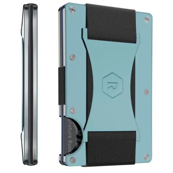 The Ridge Wallet – Cash Strap Wallet – Aluminum Sea Glass