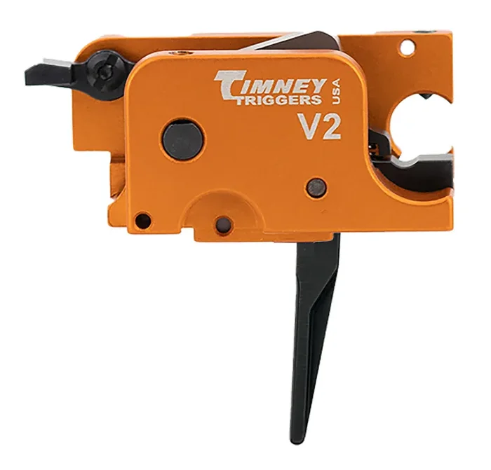 Timney Triggers Scorpionst V2 9mm Orangeblack Straight Fits Cz Scorpion