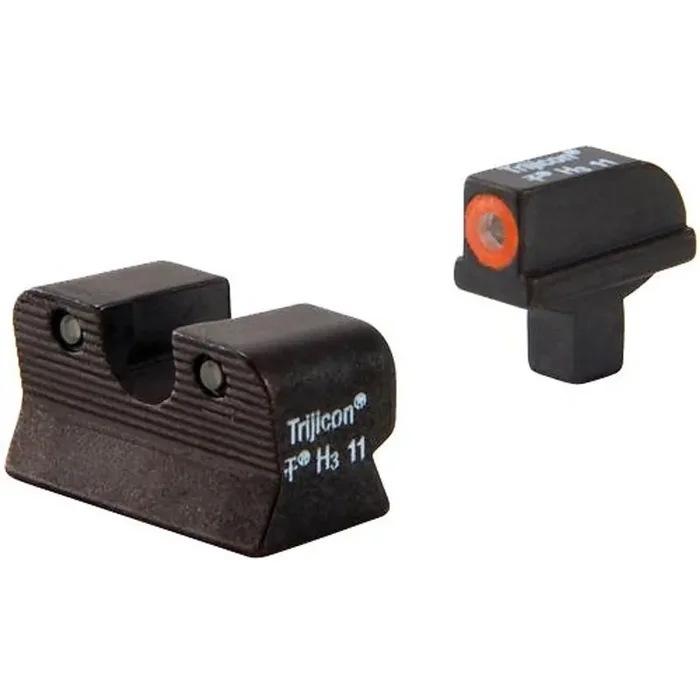 Trijicon 1911 Colt Cut HD Night Sight Set – Orange Front Outline – CA101O