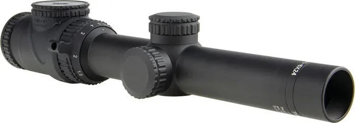 Trijicon Accupoint Rifle Scope – 1-6×24 30mm SFP Standard DuPlex Crosshair w/ Green Dot – TR25-C-200080