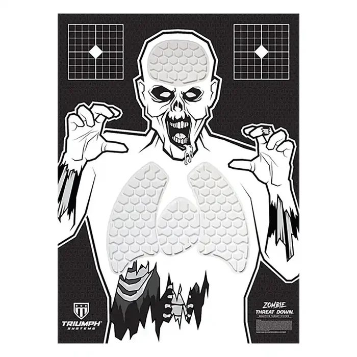 Triumph Systems 031513001 Threat Down Reactive Splatter Target Zombie Hanging Paper 30h X 22w – 31513001