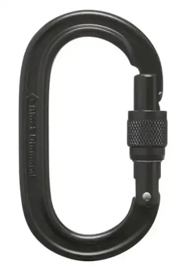 TrophyLine Black Diamond Oval Carabiner