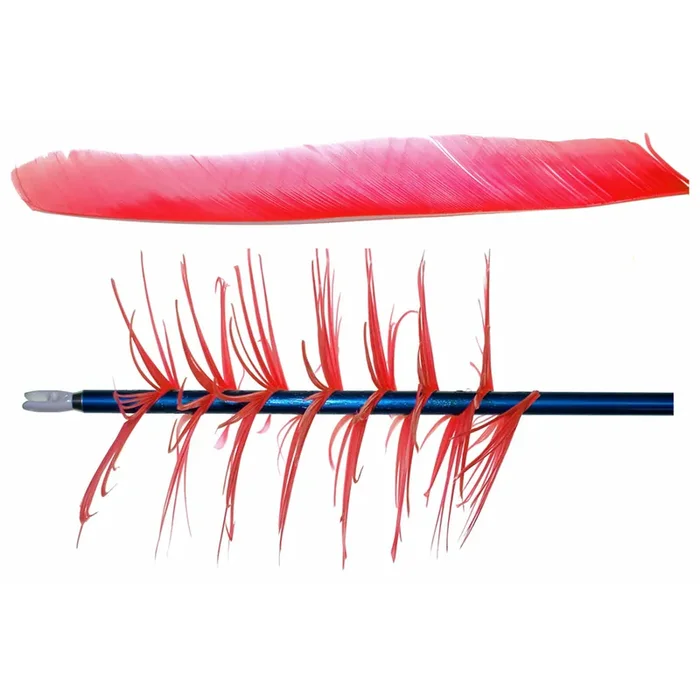 Trueflight Spiral Wrap Flu-Flu Feathers – Red RW 100 pk. – 17003