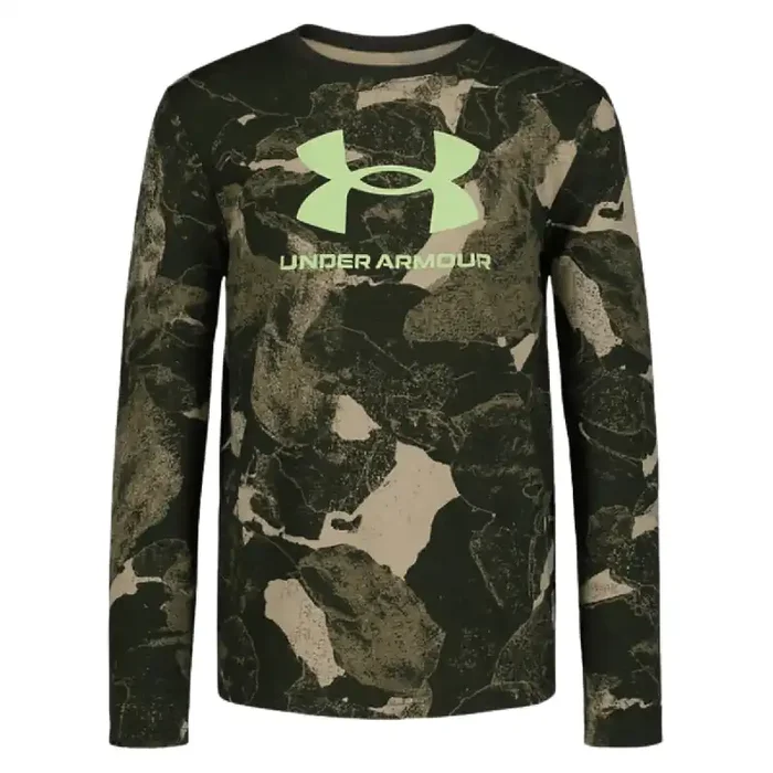 Under Armour Boy‘s Rock Shades Long Sleeve Tee – Baroque Green – M