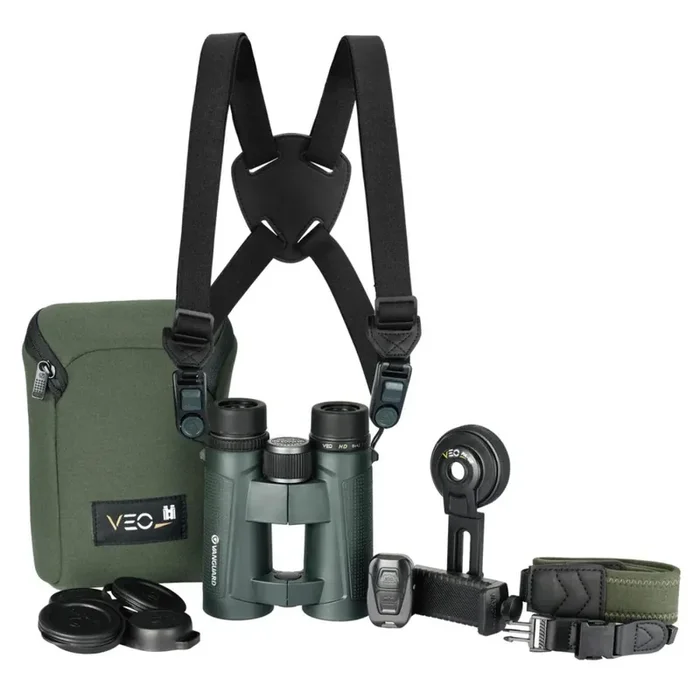 Vanguard VEO HD 8×42 Binoculars with Quick-Detach Strap, Harness & Digiscoping Adapter