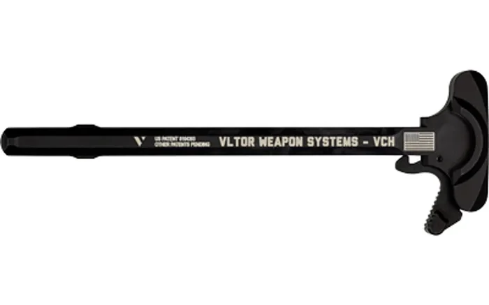 VLTOR Weapon Systems Victory Charging Handle Short Latch Fits AR-15 Matte Finish Black VCH-SF-4