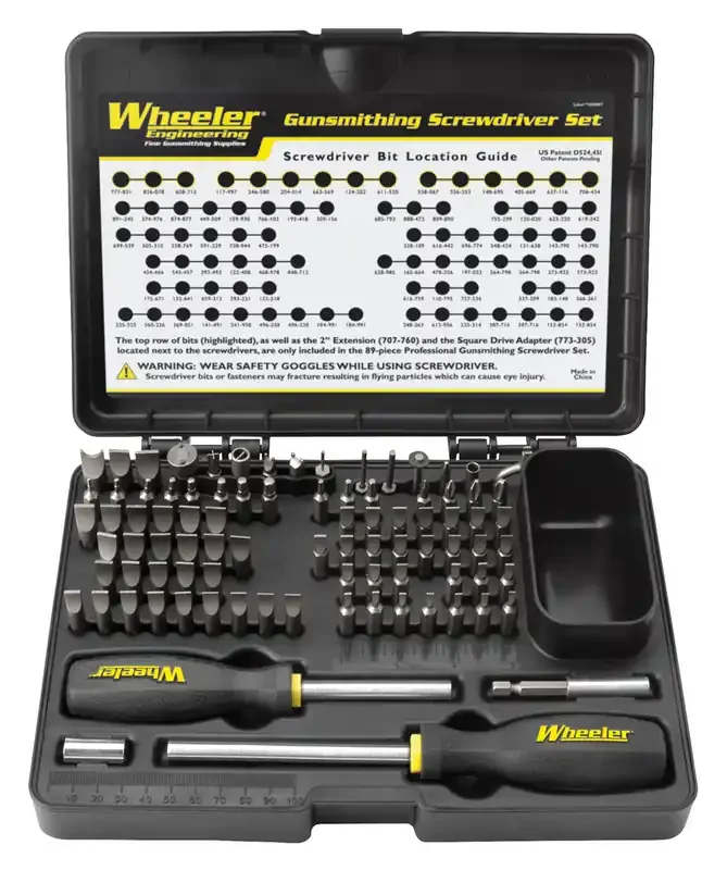 Wheeler 562194 Deluxe Gunsmithing Screwdriver Set 89 Pieces – 562194