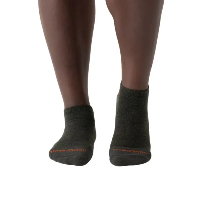 Wide Open Socks Men‘s Solid Cushioned No Show Socks – Forest – XL