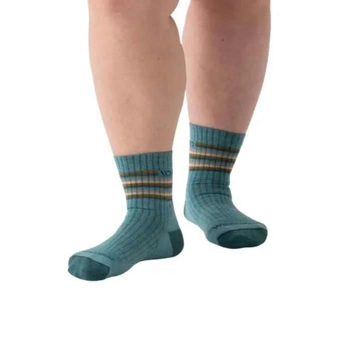 Wide Open Socks Women‘s Multi Stripe Cushioned Quarter Socks
