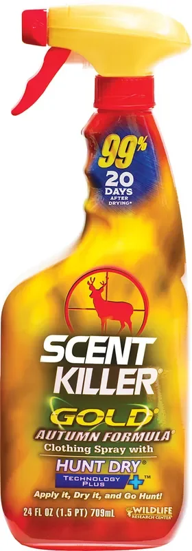 Wildlife Research 1275 Scent Killer Gold Autumn Formula Odor Eliminator 24 oz Trigger Spray – 1275
