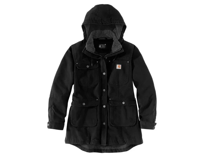 Women’s Loose Fit Washed Duck Coat