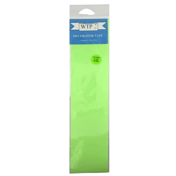 WTP Decorator Tape (1 Sheet Per Pack) – 3″ X 12″ – Glow in the Dark Green