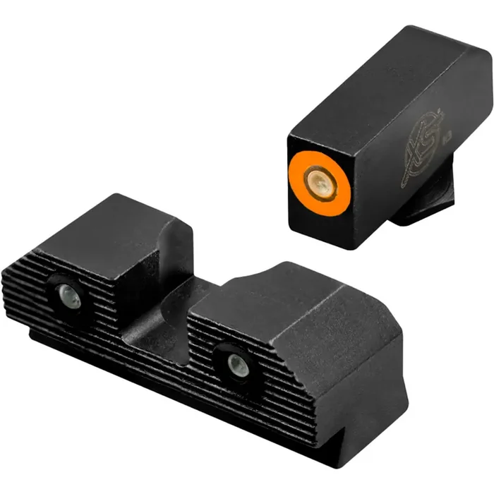 XS Sights – XS Sights R3D 2.0 Pistol Sights Orange Glock 17,19,22-24,26,27,31-36,38